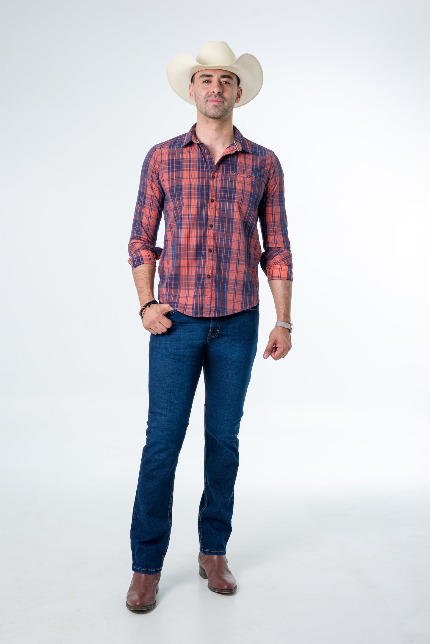 Pastor Jeans Slim 1% Strech Turquesa