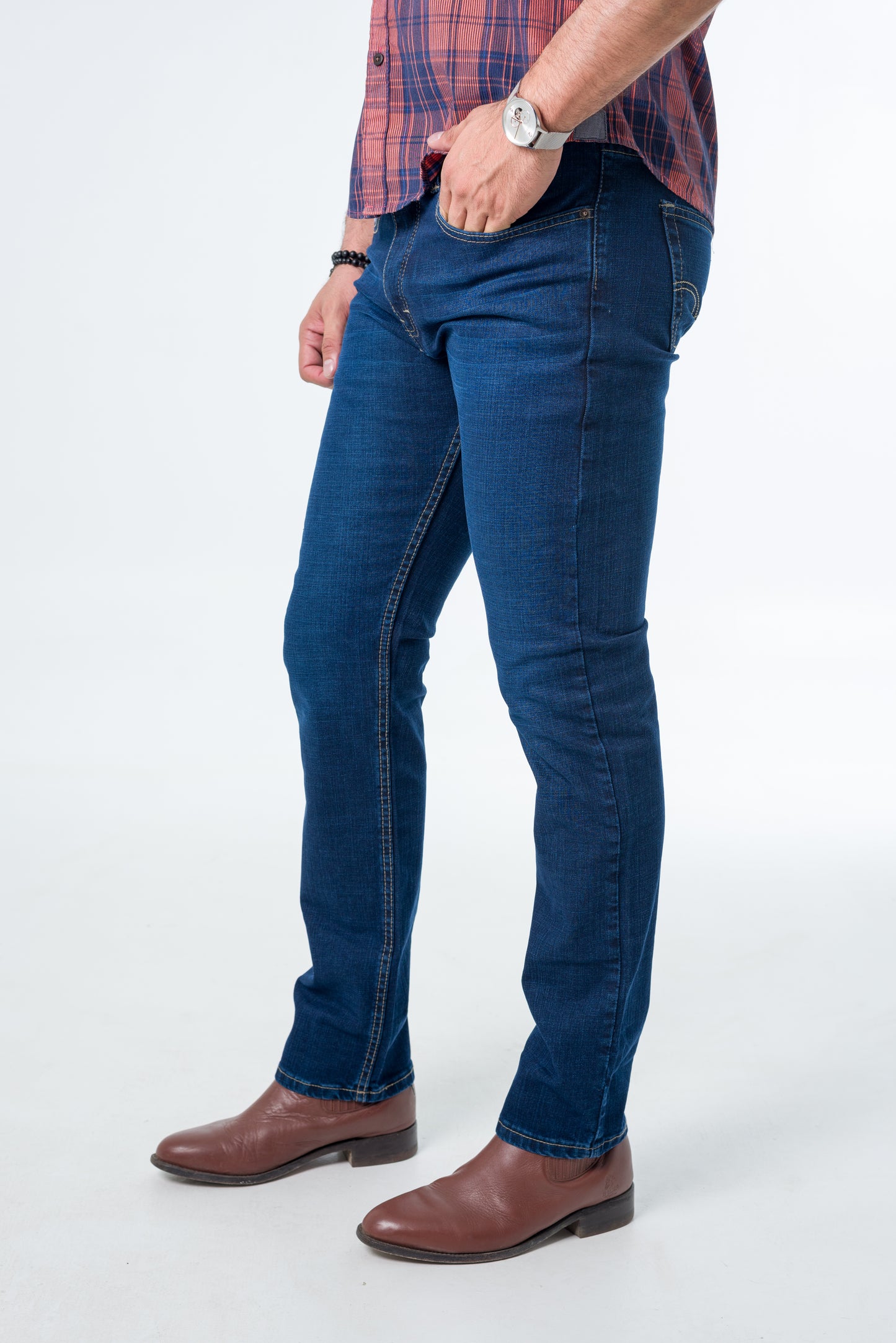 Pastor Jeans Slim 1% Strech Turquesa