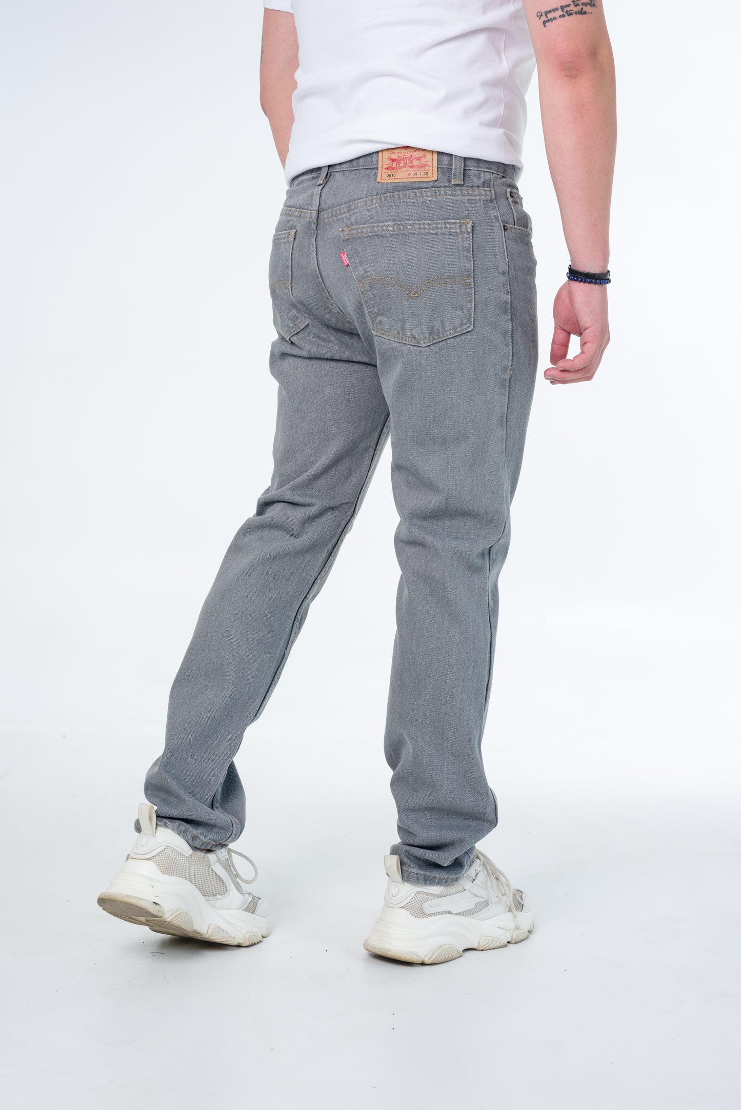 Straight Leg Recto 2510 Tela 14oz Gris Stone