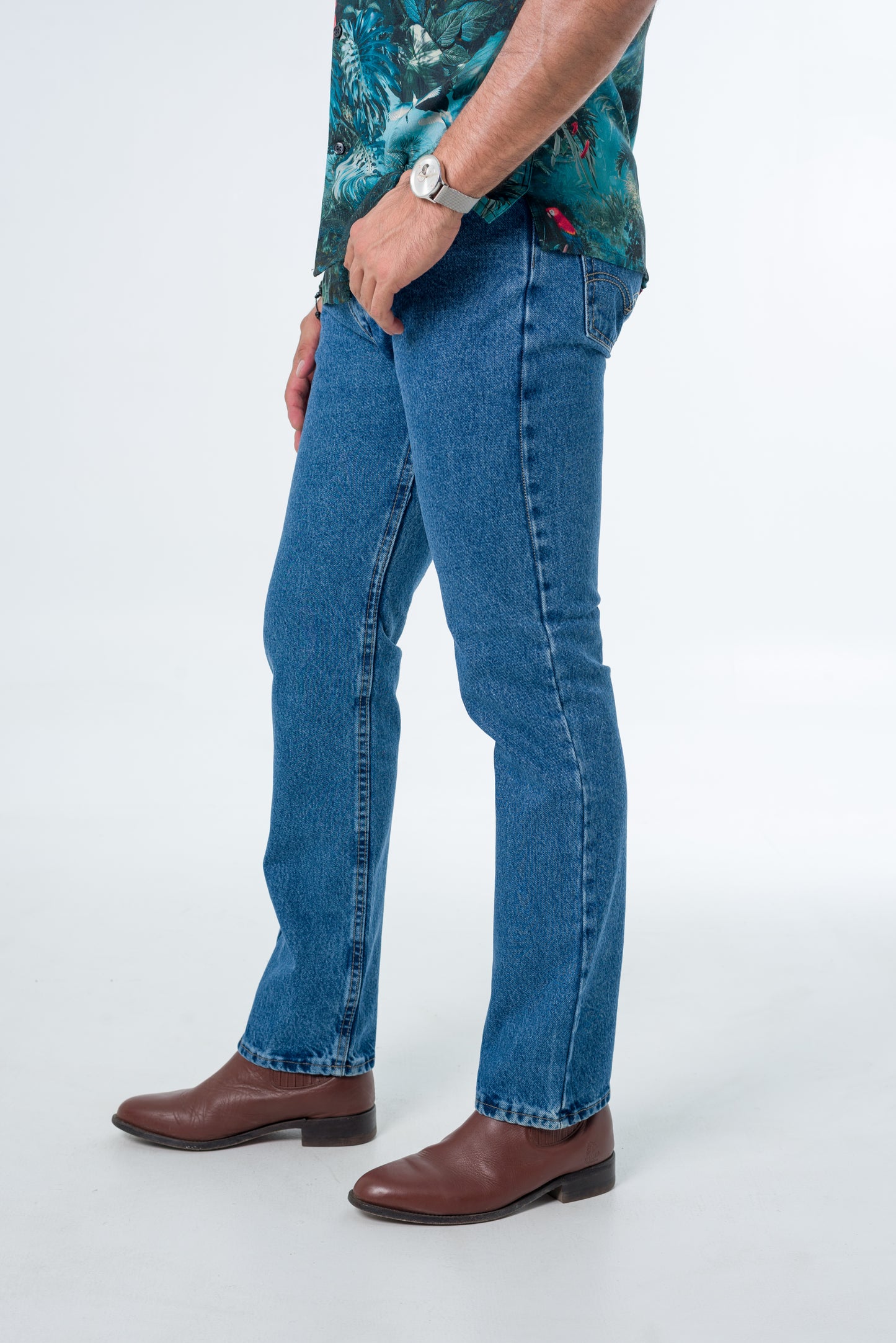 Straight Leg Recto 2510 Tela 14oz Azul Doble Stone