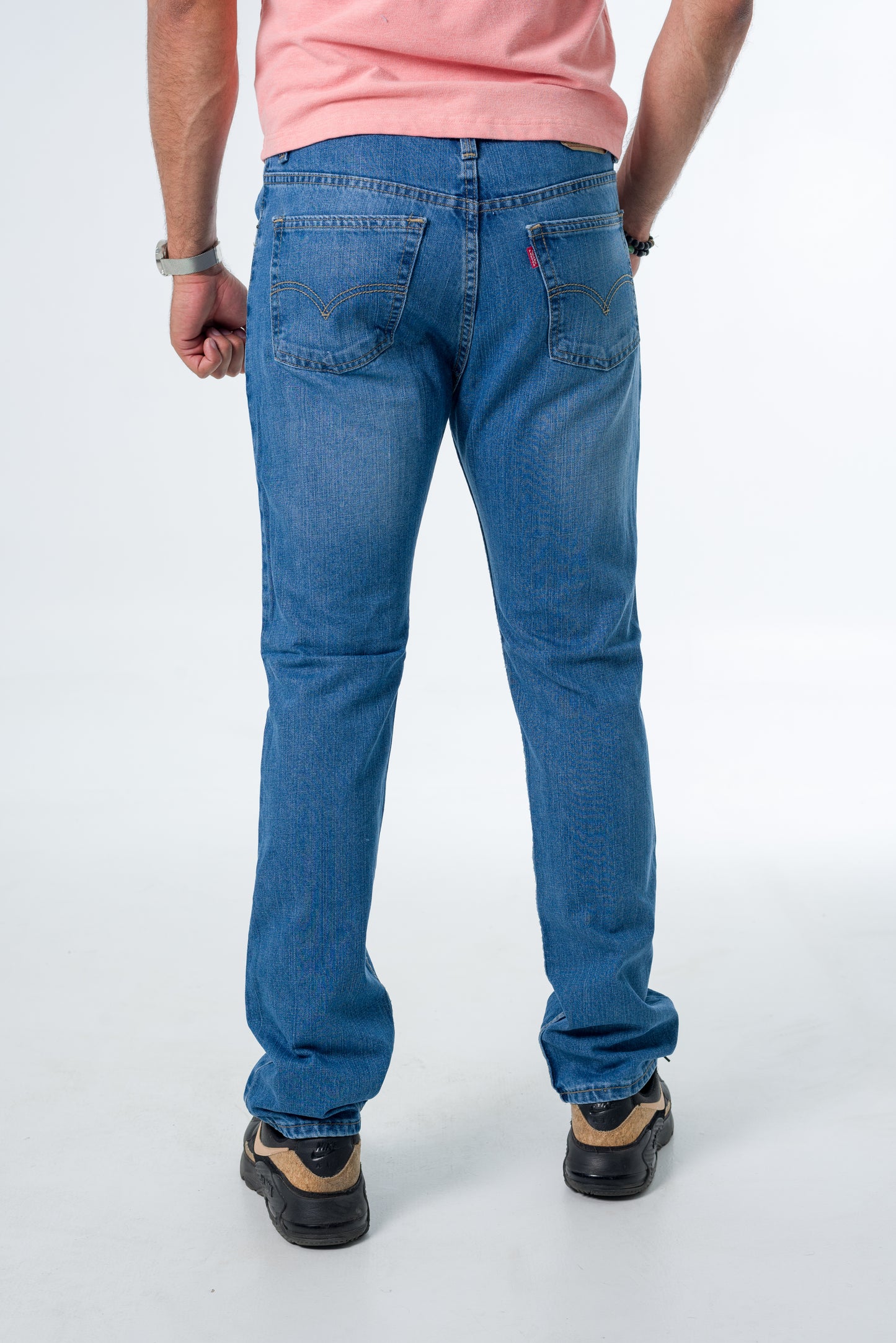 Straight Leg Washed Out 2510 Recto Azul cielo