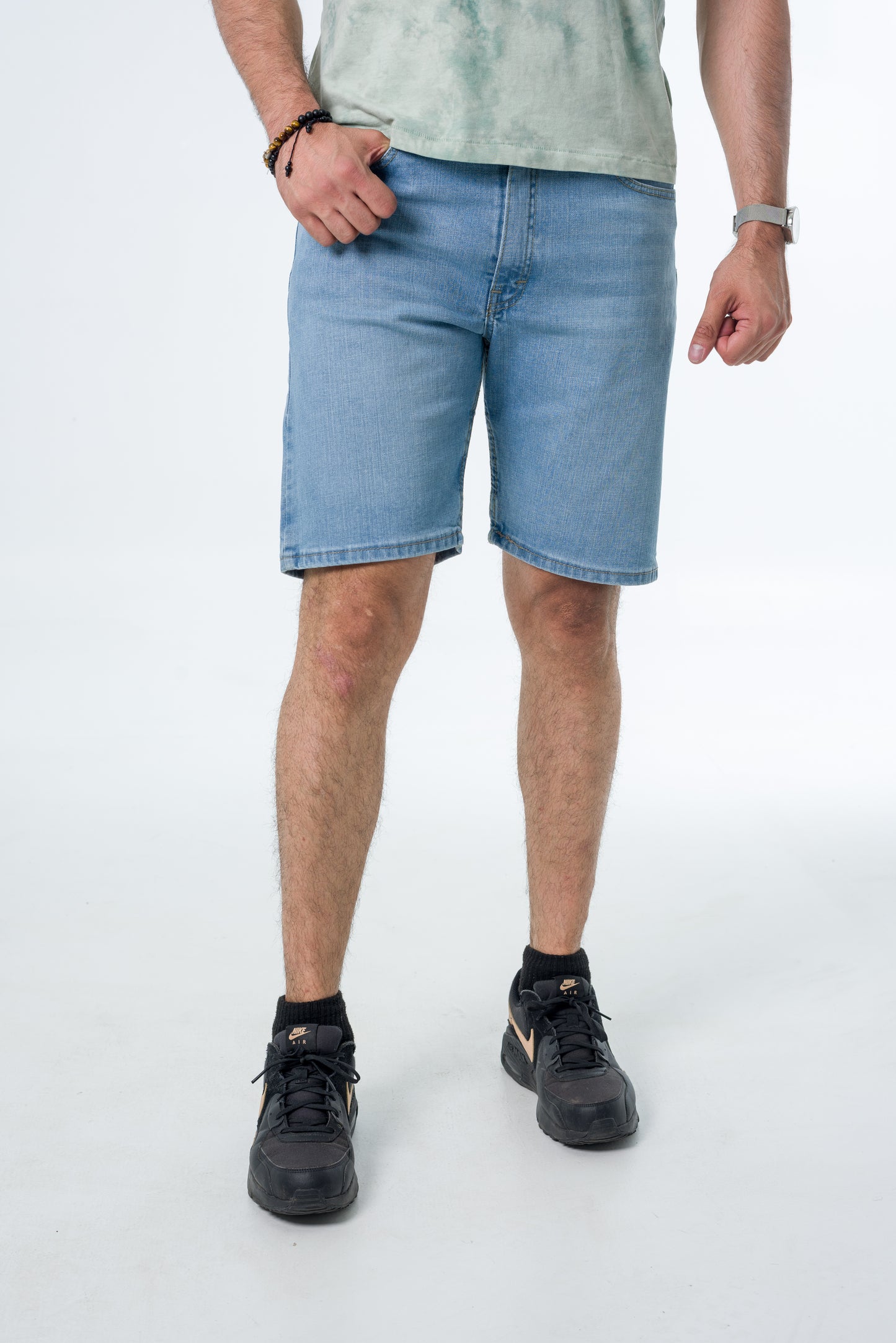 Pastor Jeans Shorts Regular azul cielo