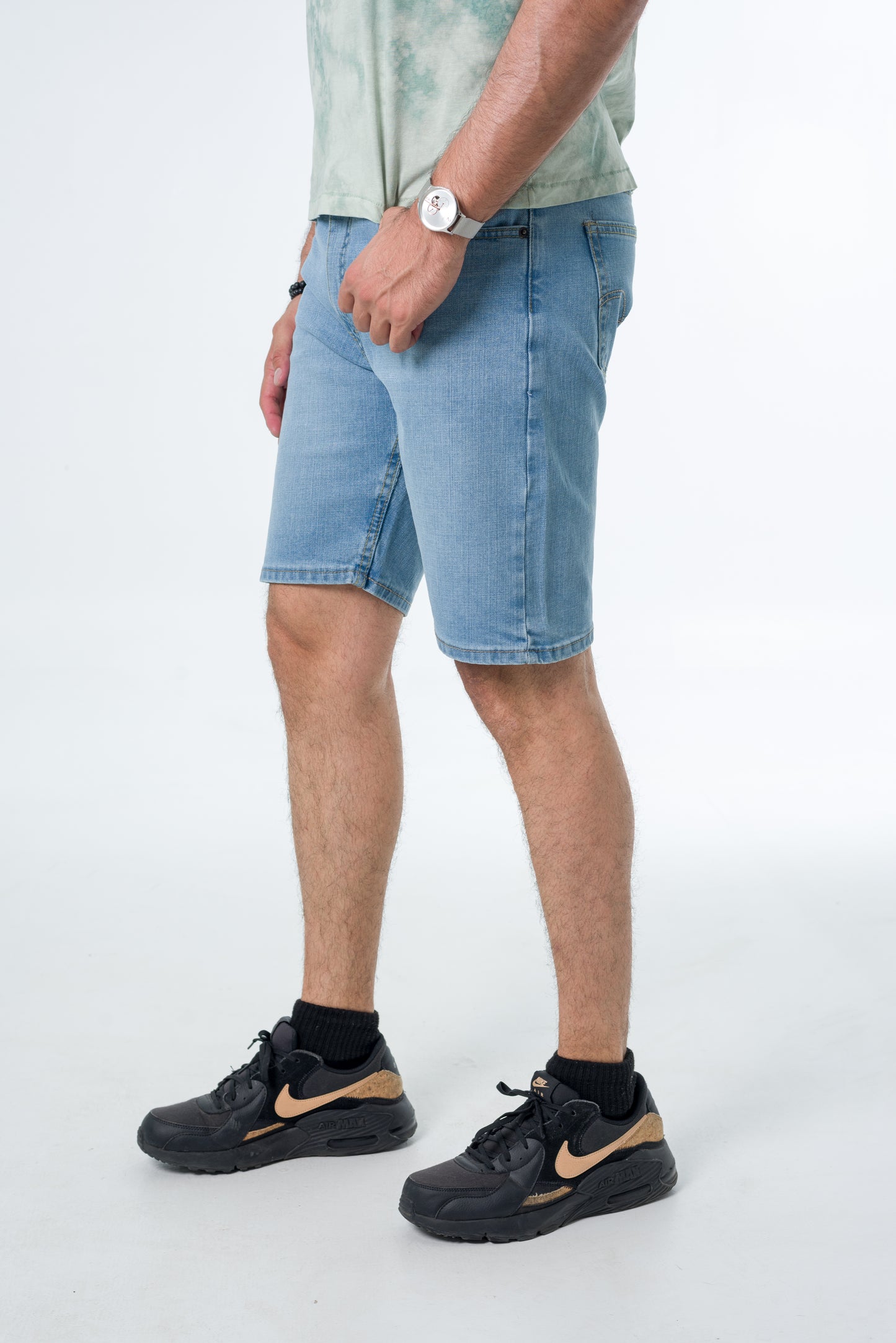 Pastor Jeans Shorts Regular azul cielo
