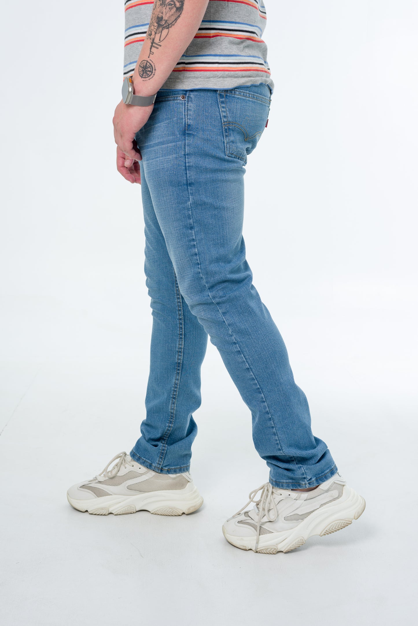 Pastor Jeans Slim 1% Strech Azul cielo