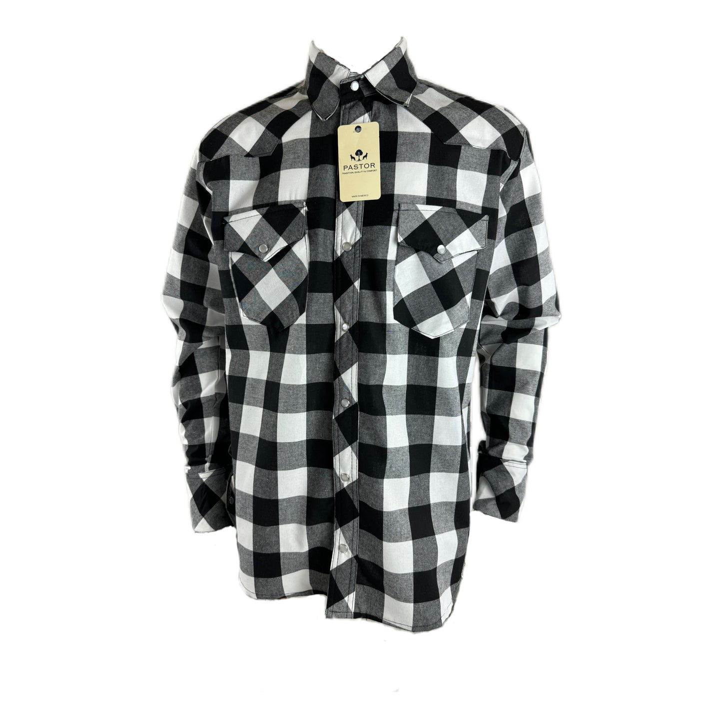 Camisa cuadros N/B